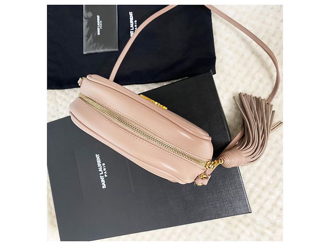 Saint Laurent Mini borsa a tracolla Monogram Blogger Rosa chiaro - vista 4