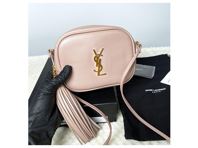 Saint Laurent Mini borsa a tracolla Monogram Blogger Rosa chiaro - vista 7