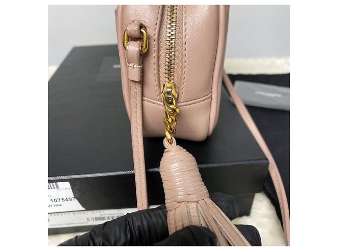 Saint Laurent Mini borsa a tracolla Monogram Blogger Rosa chiaro - vista 8