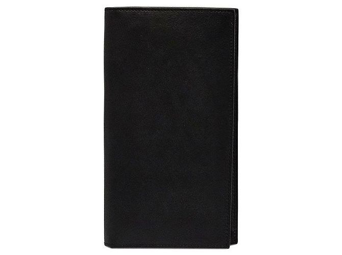 Hermès Black Citizen Twill Silk Men's Long Wallet (stamp) - view 2