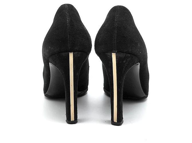 Valentino Wildleder-Pumps mit Kette Schwarz - Ansicht 4
