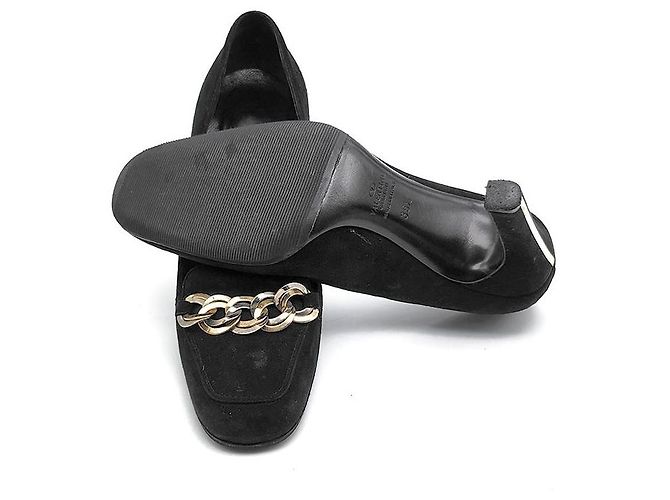 Valentino Wildleder-Pumps mit Kette Schwarz - Ansicht 5