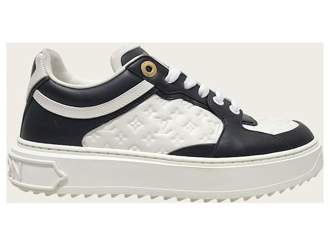 Louis Vuitton Timeout Monogram Sneaker Schwarz Weiß - Ansicht 2