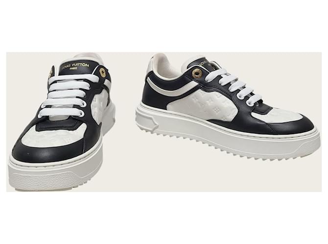 Louis Vuitton Timeout Monogram Sneaker Schwarz Weiß - Ansicht 3