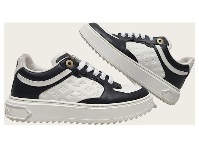 Louis Vuitton Timeout Monogram Sneaker Schwarz Weiß - Ansicht 5