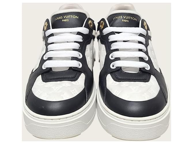 Louis Vuitton Timeout Monogram Sneaker Schwarz Weiß - Ansicht 6