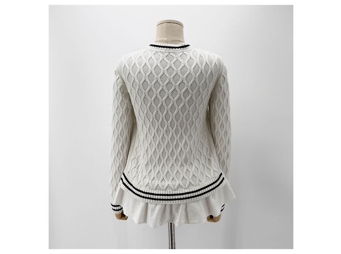 Moncler Jaqueta acolchoada de malha com zíper para crianças Prata - vista 6