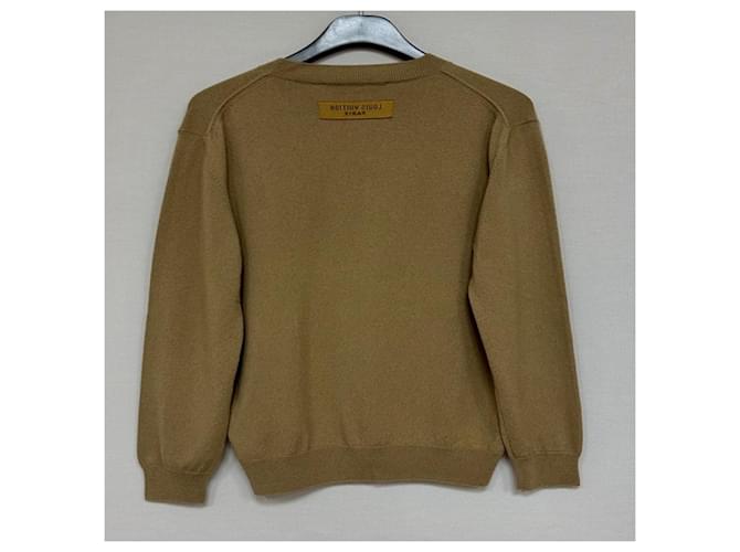 Louis Vuitton Embossed LV Kaschmir-Crewneck-Strickpullover Golden - Ansicht 2