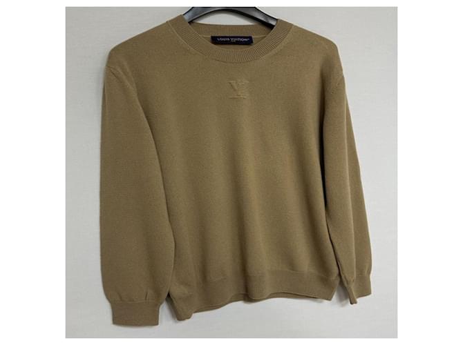 Louis Vuitton Embossed LV Kaschmir-Crewneck-Strickpullover Golden - Ansicht 3