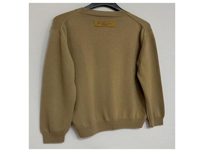 Louis Vuitton Embossed LV Kaschmir-Crewneck-Strickpullover Golden - Ansicht 5