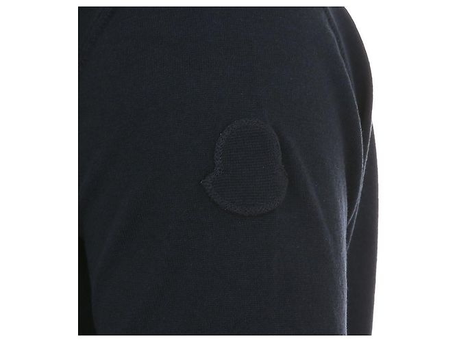 Moncler Strick-T-Shirt aus Seide und Baumwolle Blau - Ansicht 5