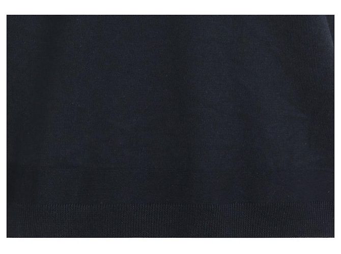 Moncler Strick-T-Shirt aus Seide und Baumwolle Blau - Ansicht 6