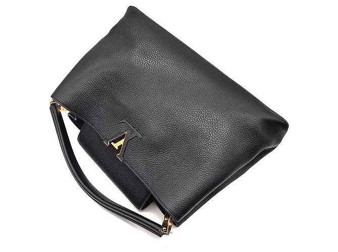 Louis Vuitton Capucines MM Preto - vista 4