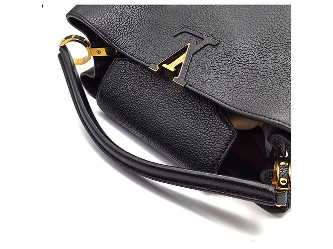 Louis Vuitton Capucines MM Preto - vista 5