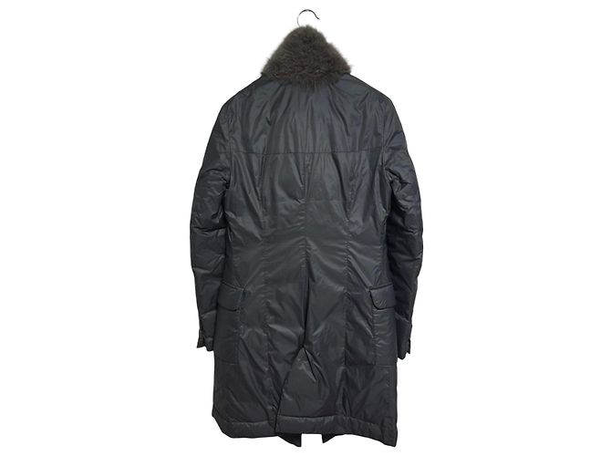 Casaco Brunello Cucinelli de cashmere com enchimento de penugem de ganso e pele para mulher Marrom - vista 2
