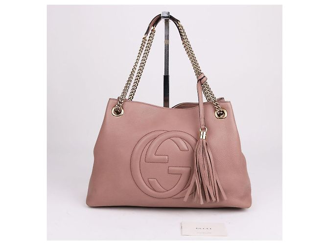 Gucci Borsa a tracolla con nappe in beige chiaro Marrone - vista 12