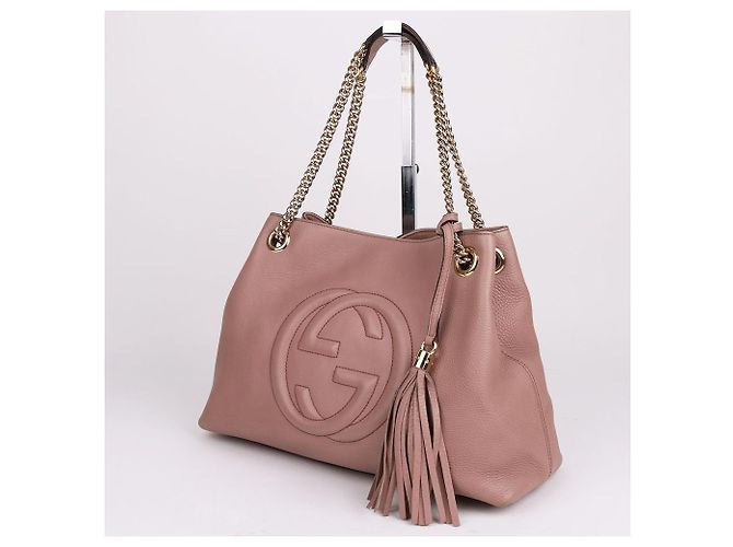 Gucci Borsa a tracolla con nappe in beige chiaro Marrone - vista 3
