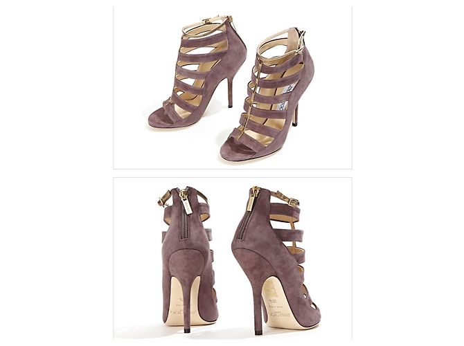 Jimmy Choo Sandali in scamosciato FATHOM QUARTZ Rosso - vista 2