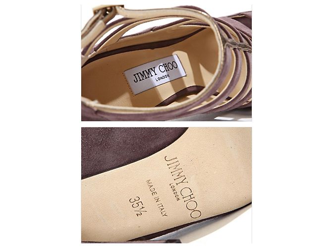 Jimmy Choo Sandali in scamosciato FATHOM QUARTZ Rosso - vista 5