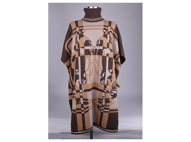 Hermès Brides de Gala Tartan Poncho Mehrfarben - Ansicht 14
