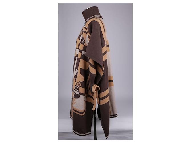Hermès Brides de Gala Tartan Poncho Mehrfarben - Ansicht 15