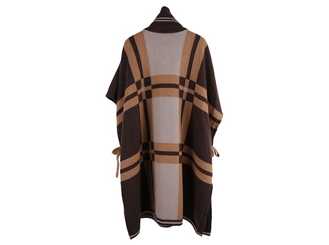 Hermès Brides de Gala Tartan Poncho Mehrfarben - Ansicht 5