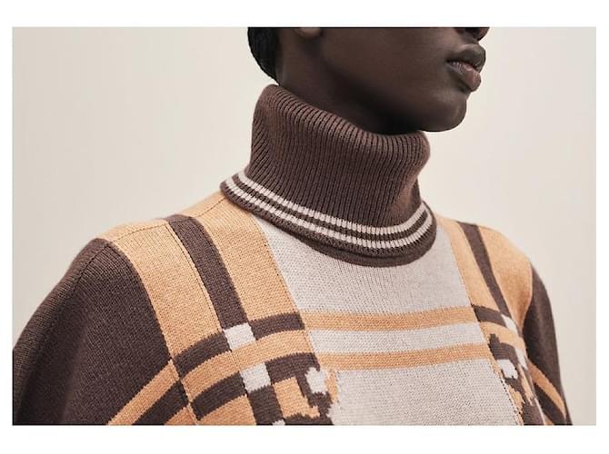 Hermès Brides de Gala Tartan Poncho Mehrfarben - Ansicht 8