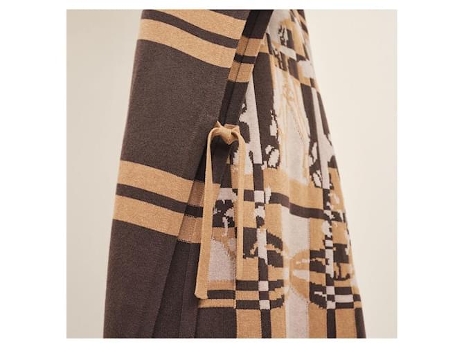 Hermès Brides de Gala Tartan Poncho Mehrfarben - Ansicht 9