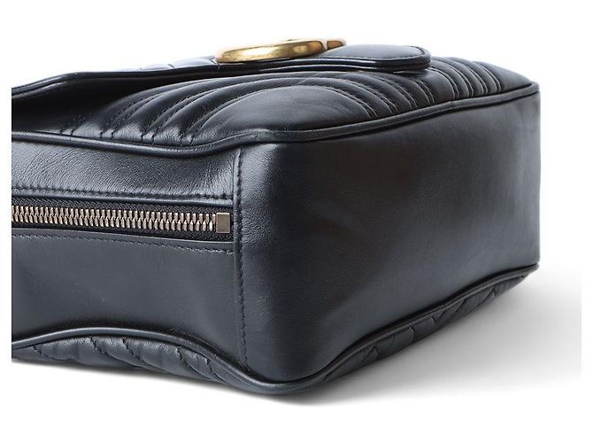 Gucci Borsa GG Marmont Matelassé con manico e tracolla Nero - vista 5