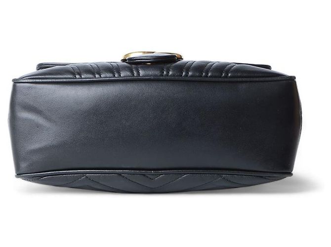 Gucci Borsa GG Marmont Matelassé con manico e tracolla Nero - vista 6