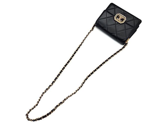 Chanel Strass Mini Flap Bag Schwarz - Ansicht 4