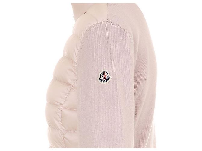 Cárdigan con cremallera de mezcla de lana acolchado Moncler - vista 8