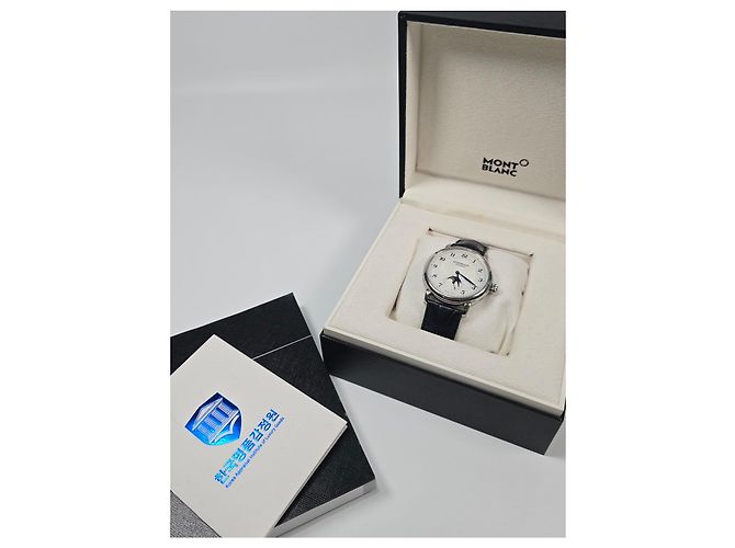 Montblanc Relógio Star Legacy Moonphase em couro Prata - vista 2