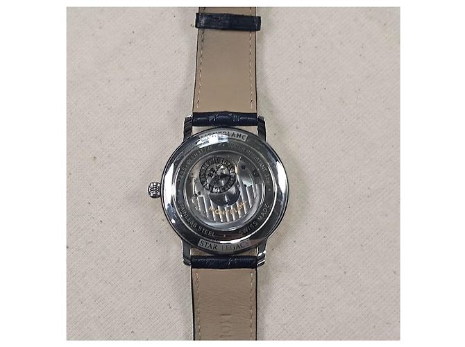 Montblanc Relógio Star Legacy Moonphase em couro Prata - vista 4