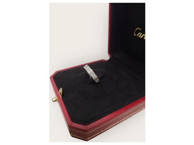 Cartier Love Ring aus Weißgold mit Diamant-Pavé - Ansicht 3
