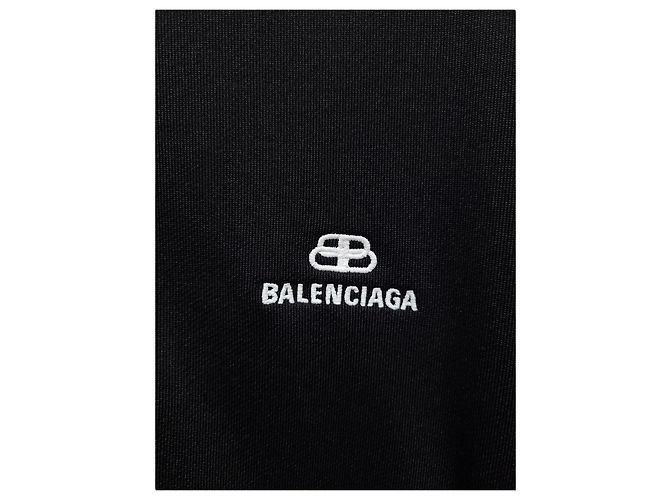 Balenciaga Giacca con zip da donna con logo BB ricamato nero - vista 3