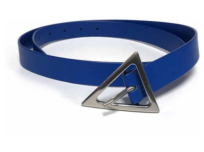 Bottega Veneta Cinto com fivela triangular cor azul - vista 4