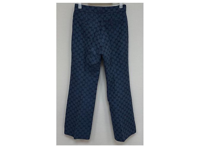 Gucci Pantalones de jacquard de algodón GG Linell Negro - vista 2