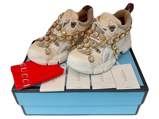 Gucci Sneakers Flashtrack Crystal Multicolore - vista 2