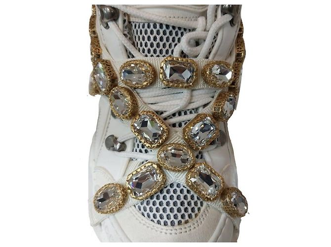 Gucci Sneakers Flashtrack Crystal Multicolore - vista 6