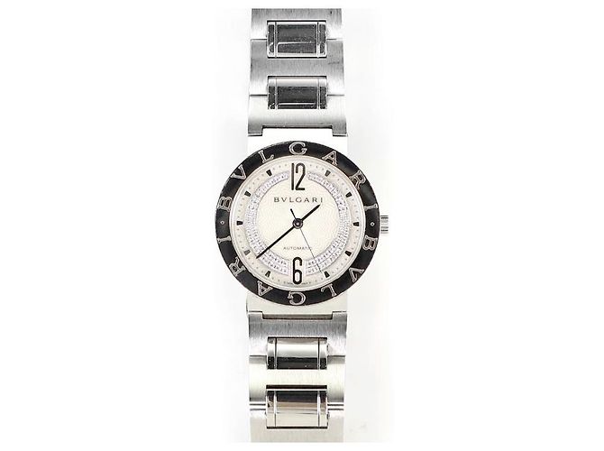 Bulgari (BVLGARI) Reloj Unisex de Acero con Dial de Diamante Blanco BB - vista 3