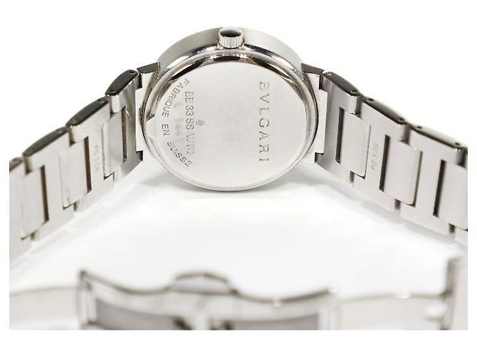 Bulgari (BVLGARI) Reloj Unisex de Acero con Dial de Diamante Blanco BB - vista 4