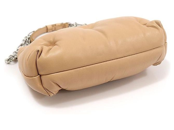 Maison Martin Margiela Mini borsa a tracolla Glam Slam Red Carpet in nappa granulata beige Marrone - vista 5