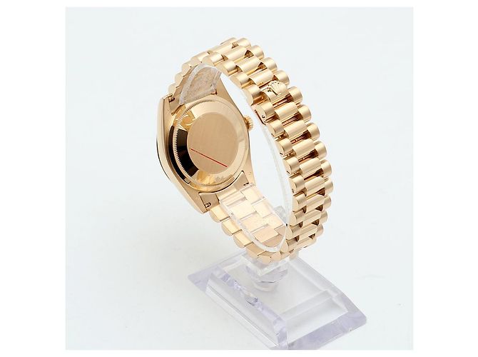 Rolex Relógio Day-Date em ouro para homem Original com diamantes de dez pontos - vista 5