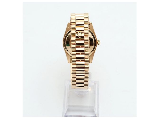 Rolex Relógio Day-Date em ouro para homem Original com diamantes de dez pontos - vista 6