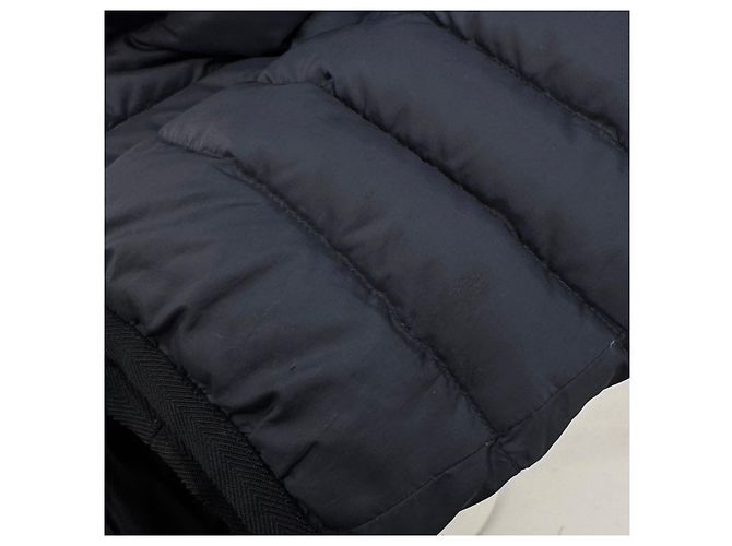 Prada Giacca imbottita leggera con cappuccio blu navy da uomo - vista 10
