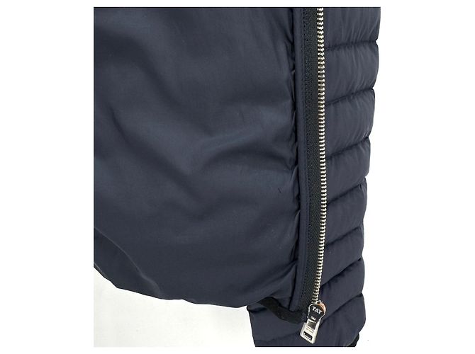Prada Giacca imbottita leggera con cappuccio blu navy da uomo - vista 11