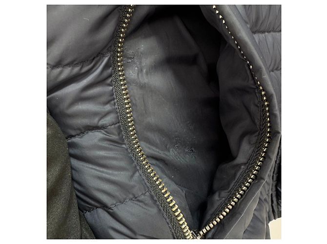 Prada Giacca imbottita leggera con cappuccio blu navy da uomo - vista 13
