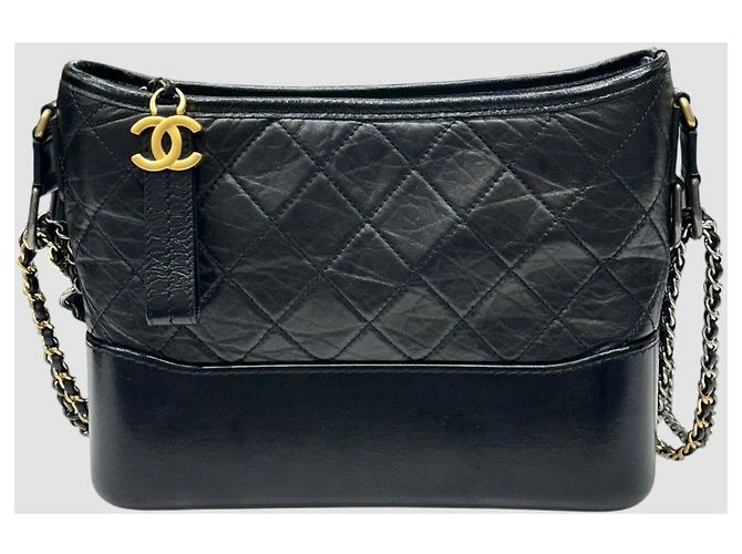 Chanel Borsa Hobo Gabrielle Medium Black Series Nero - vista 2