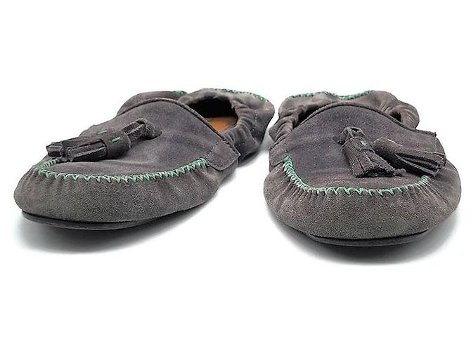 Salvatore Ferragamo Mocassini da guida in scamosciato con nappe Ferragamo Multicolore - vista 2